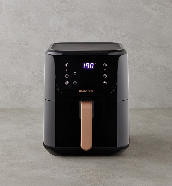 English Home AIF 2030 XL Sıcak Tutma Hazneli Airfryer 1500W Siyah-Bakır