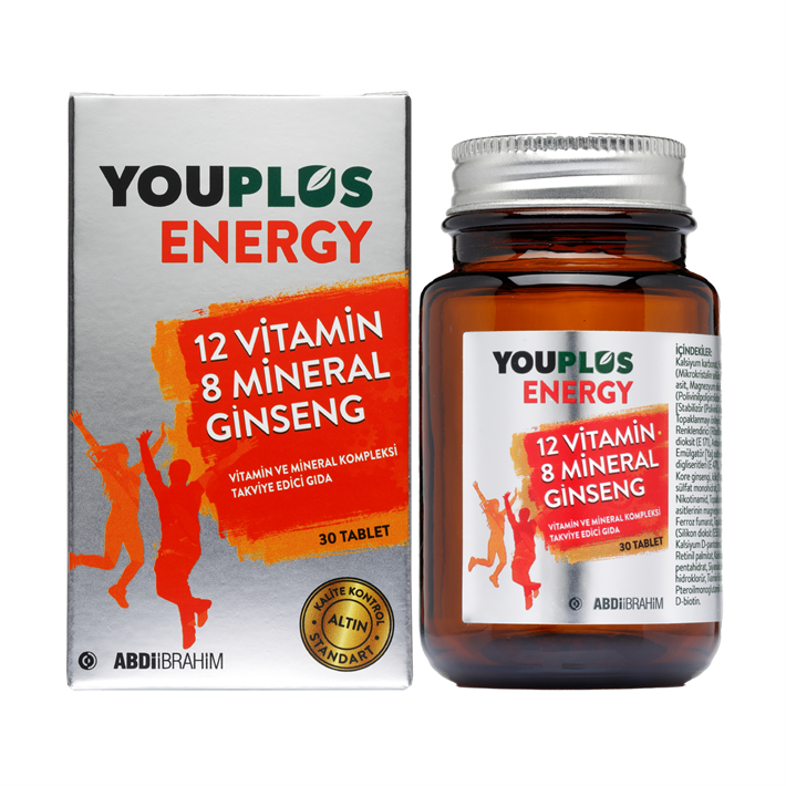 Youplus Energy Vitamin Ve Mineral Kompleksi 30 Tablet