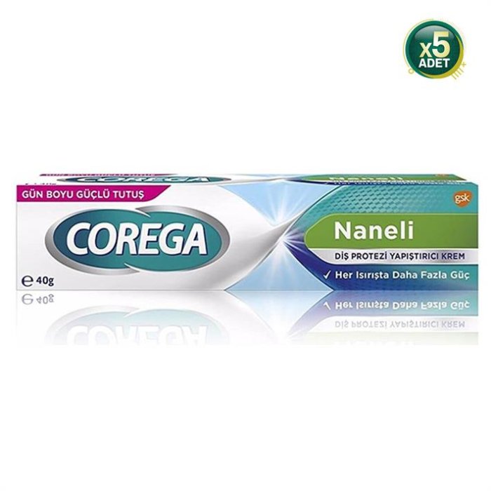 Corega Naneli 40 Gr 5 Adet Protez Diş Yapıştırıcı