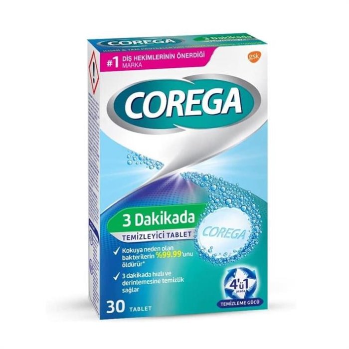 Corega Diş Protezi Temizleyici Tablet