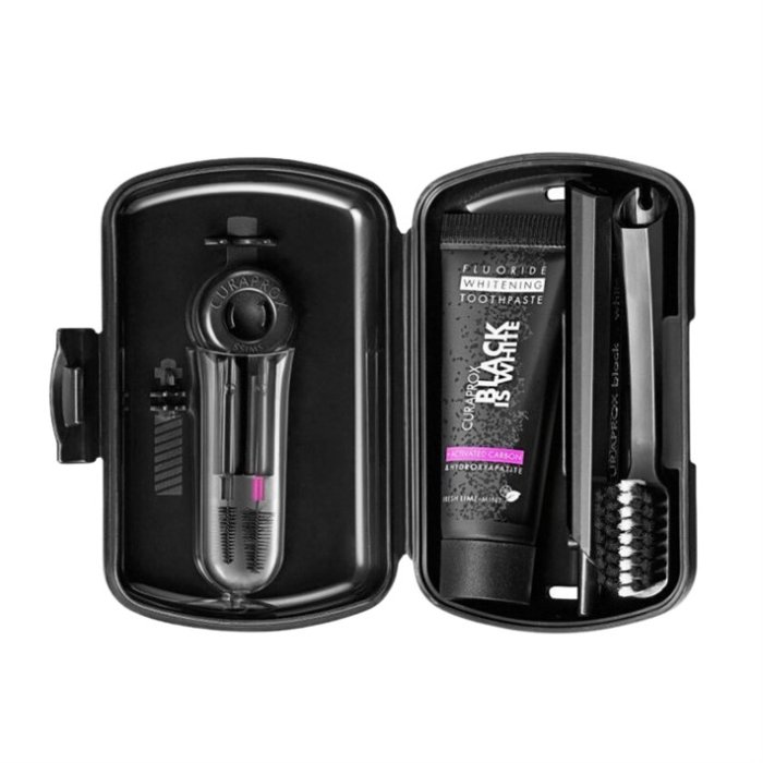 5460 Diş Macunu Diş Fırçası Ve Arayüz Fırçası Siyah Travel Set