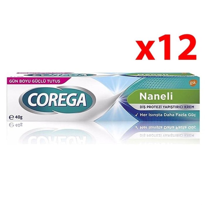 Corega Naneli 40 Gr 12 Adet Protez Diş Yapıştırıcı