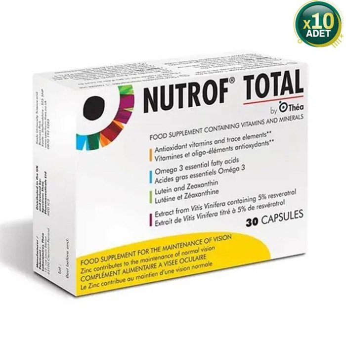 Thea Pharma Nutrof Total 30 Kapsül 10'Lu