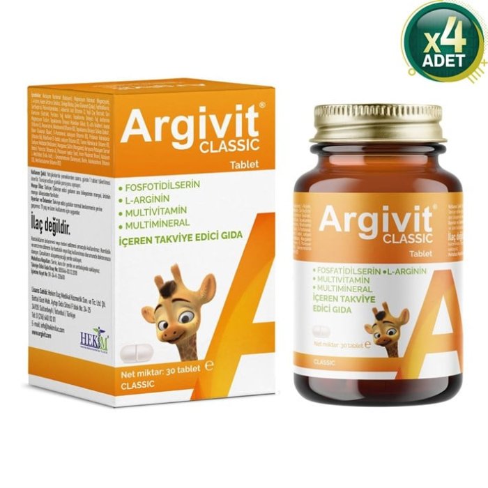Argivit Classic 30 Tablet 4 Adet