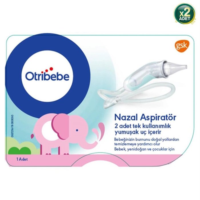 Otribebe Yumuşak Uçlu Nazal Aspiratör X2 Adet