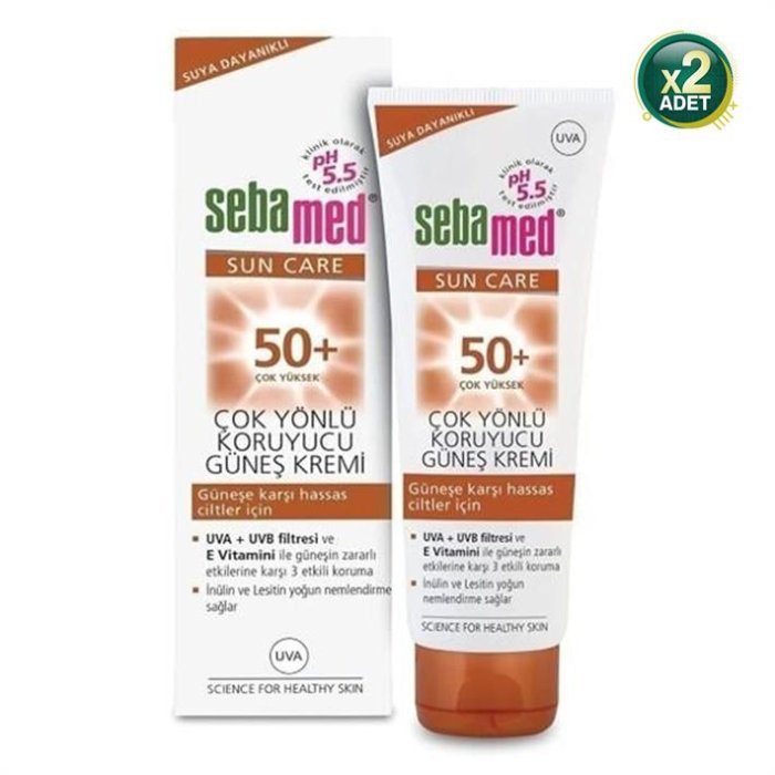 Sebamed Spf 50+ Çok Yönlü Koruyucu Güneş Kremi 50 Ml 2 Adet