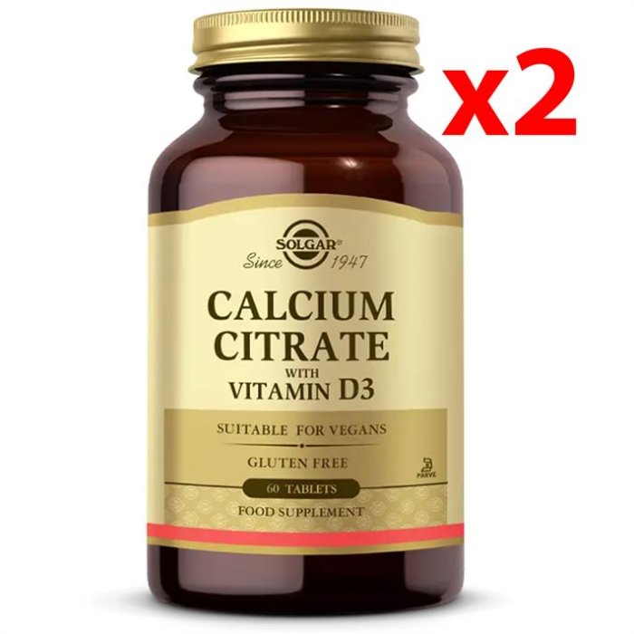 Solgar Calcium Citrate With Vitamin D3 60 Tablet 2 Adet