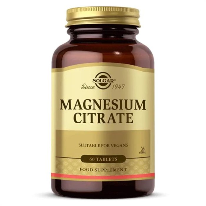 Solgar Magnesium Citrate 200 Mg 60 Tablet