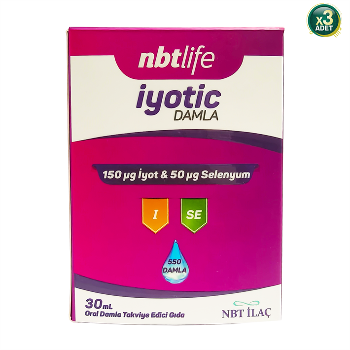Nbt Life İyotic Damla Takviye Edici Gıda 30 Ml 3 Adet