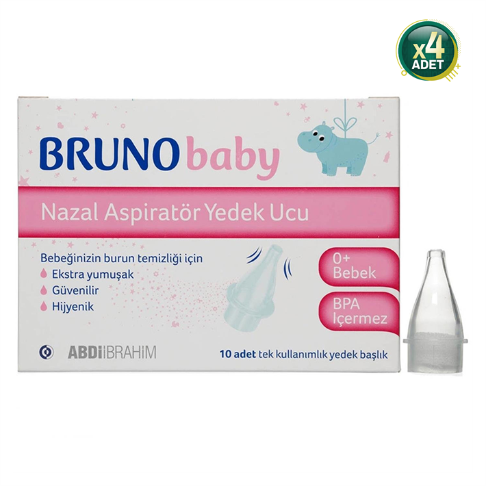 Bruno Baby Nazal Aspiratör Yedek Ucu 10 Adet X 4