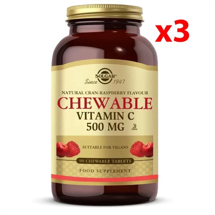 Solgar Chewable Vitamin C 500 Mg 90 Tablet 3 Adet