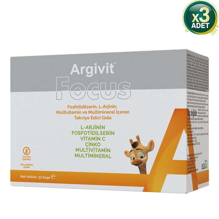 Argivit Focus 30 Saşe - 3 Adet (90 Saşe)