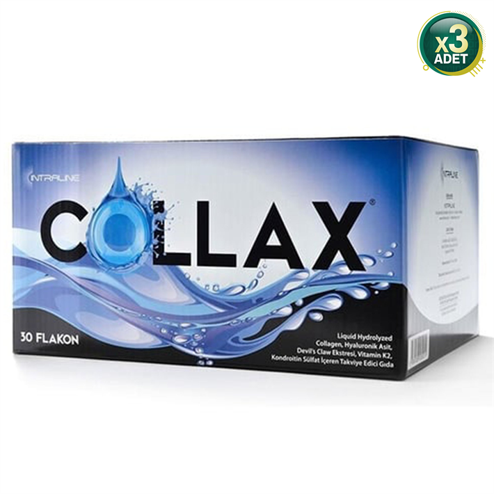 Collax 30 Flakon Enzımatık Hıdrolıze Kollajen 3 Adet