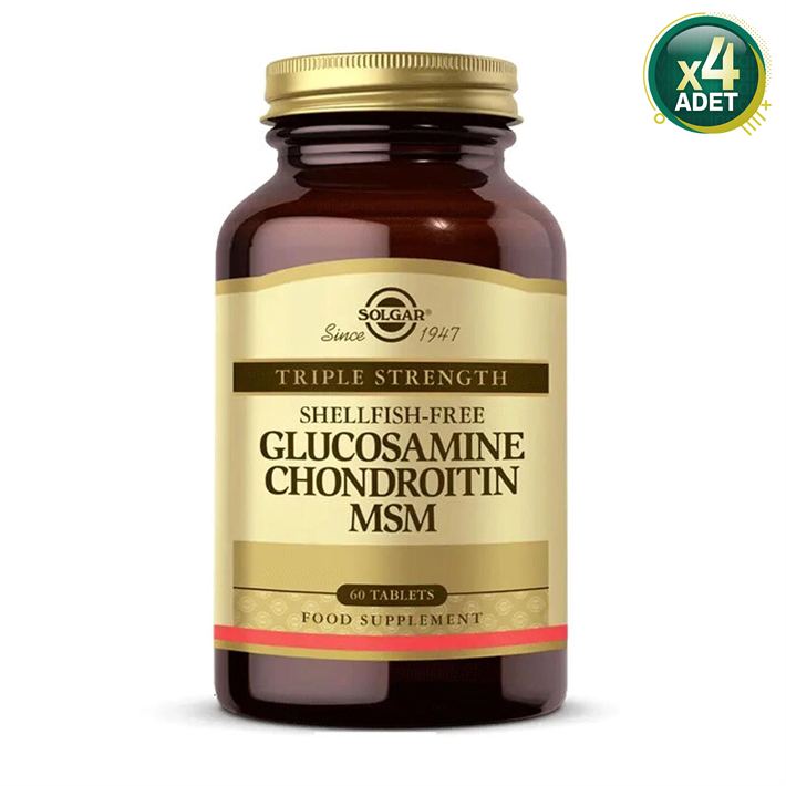 Solgar Glucosamine Chondroitin MSM 60 Tablet 4 Adet