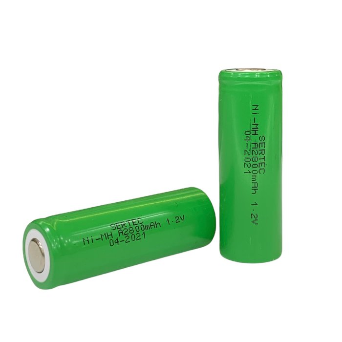 Sertec - 1.2V 2800 Mah - A Size - Ni-Mh Şarjlı Pil - (Başsız / Flat Head)