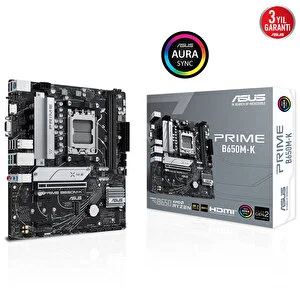 Prime B650m-k B650 Ddr5 Vga Glan 2.5g Matx Hd Dp M2 Rgb Type-c Am5 Amd Anakart
