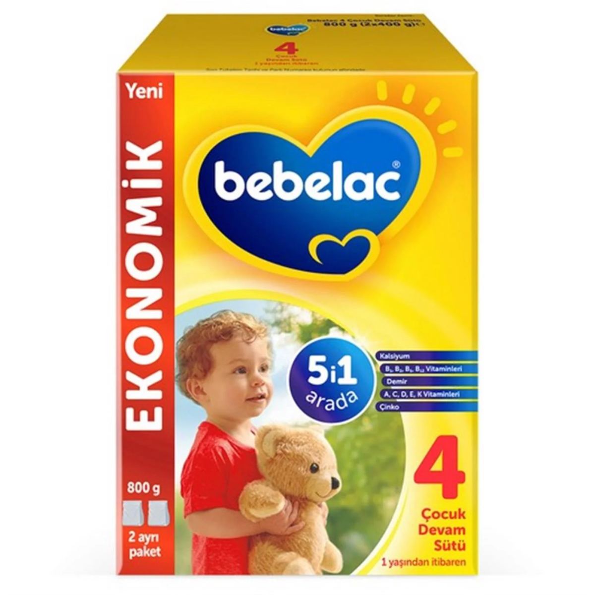 Bebelac 4  Devam Sütü 800 G  - Standart