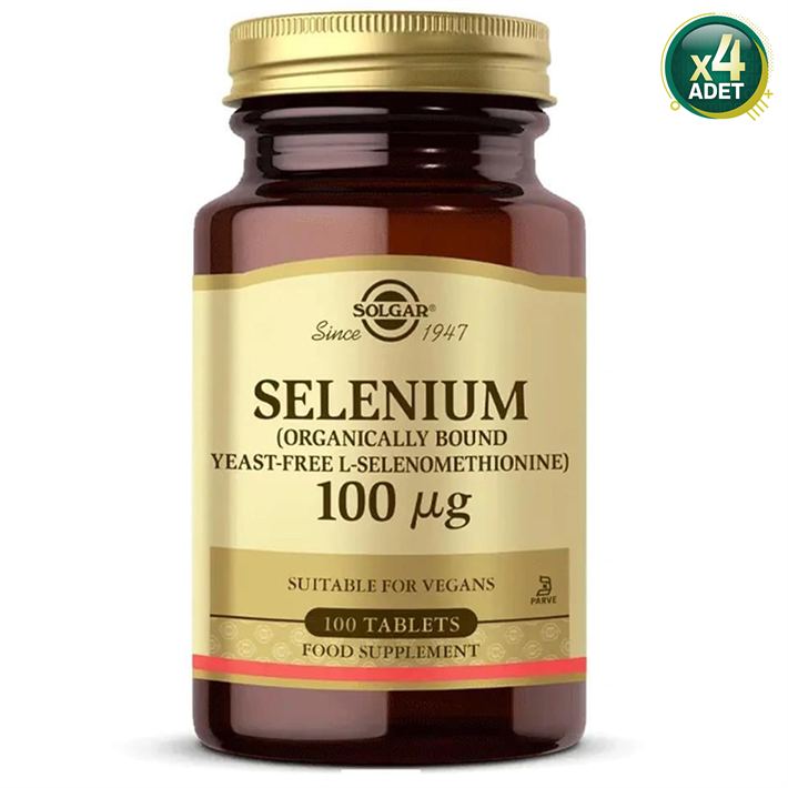 Solgar Selenium 100 Mcg 100 Tablet 4'Lü