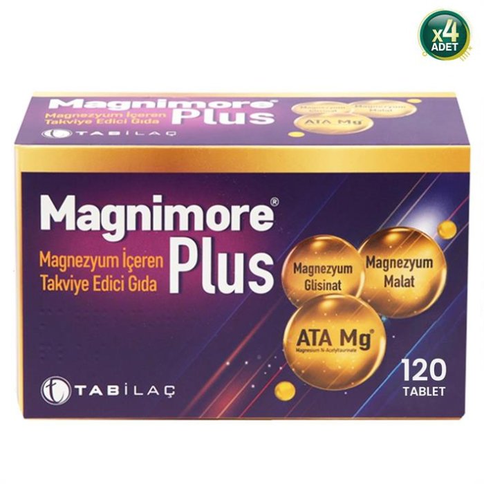 Magnimore Plus 120 Tablet 4 Adet