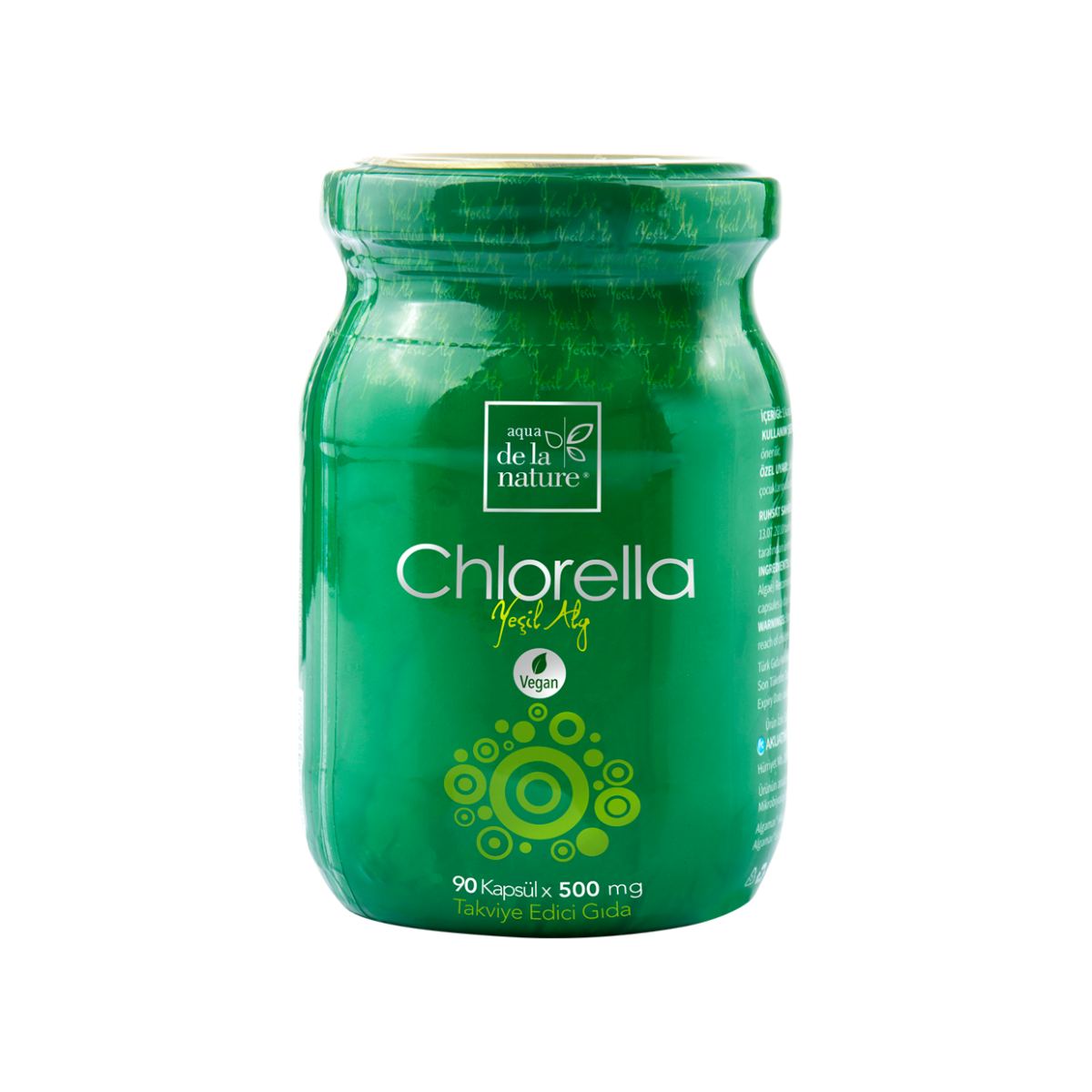 Aqua De La Nature Chlorella Bitkisel Kapsül 500 Mg X 90 Adet