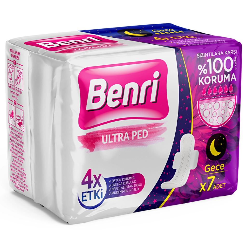 Benri Hijyenik Ped Gece 7'li