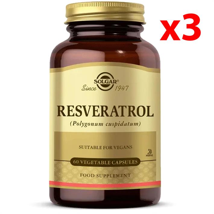 Solgar Resveratrol 60 Kapsül 3 Adet