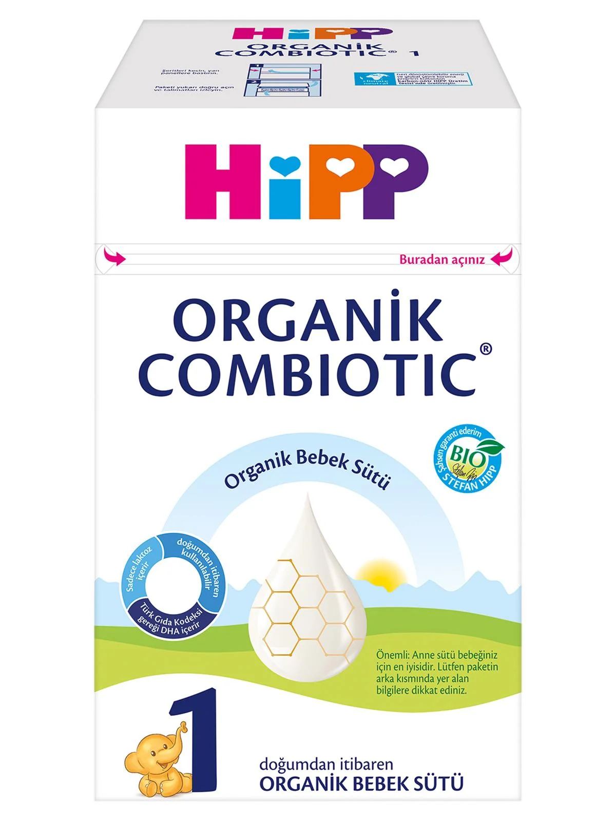 Hipp 1 Organik Combiotic Bebek Sütü 800 gr - Standart