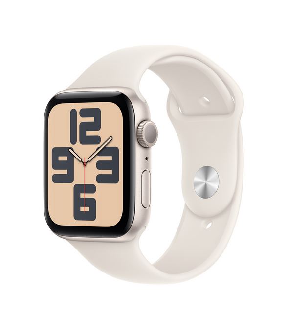 Apple Watch SE GPS 40mm Starlight Aluminium Case with Starlight Sport Band - S/M