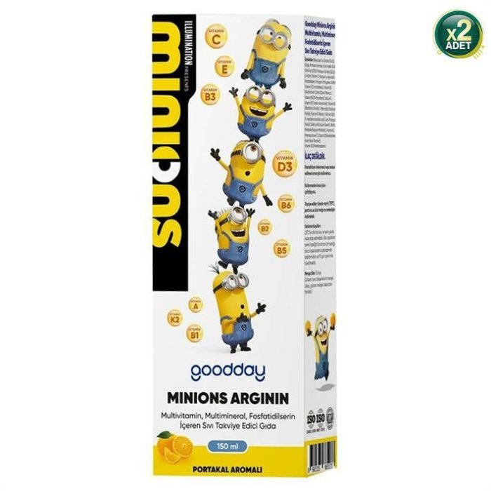 Goodday MİNİONS ARJİNİN 150 ML 2 Adet