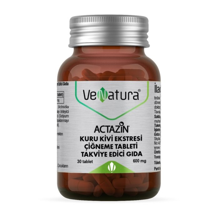 Venatura Actazin Kuru Kivi Ektresi 30 Çiğneme Tableti