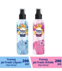 Yumoş Jet Fresh Orkide 200 ML + Jet Fresh Lilyum Giysi Spreyi 200 ML