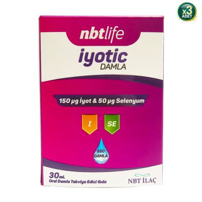 Nbt Life İyotic Damla Takviye Edici Gıda 30 Ml 3 Adet