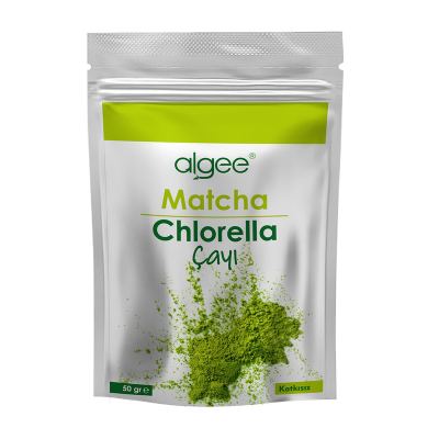 Algee Matcha & Chlorella Toz Çay 50 Gr