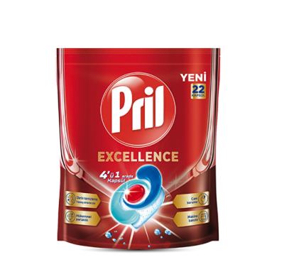 Pril Excellence Bulaşık Makinesi Deterjanı Tableti 22 Kapsül
