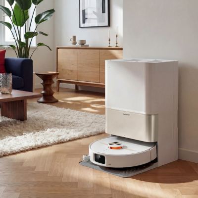 Homend Alex 50 Pro Ulticlean AI Destekli Akıllı Robot Süpürge 28000 Pa Emiş Güçlü Beyaz