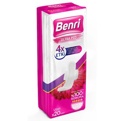 Benri Hijyenik Ped Uzun Çoklu 20'li