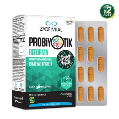 Zade Vital Probiyotik Reforma 30 Kapsül 2 Adet