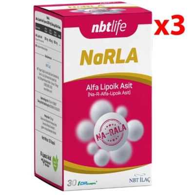 Nbt Life Narla Alfa Lipoik Asit Takviye Edici Gıda 30 Kapsül 3 Adet