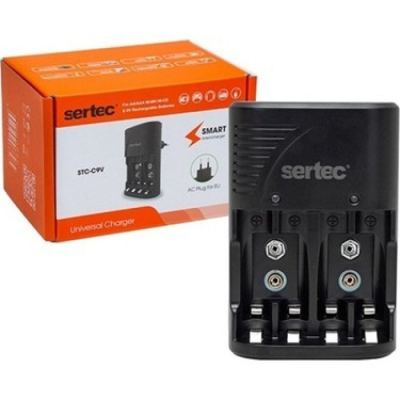 Sertec Stc-C9V / C802 Aa-Aaa-9V Uyumlu 4Lü Pil Şarj Aleti