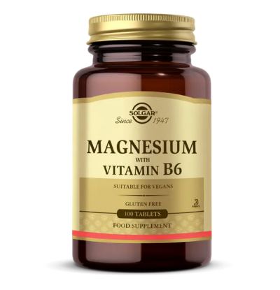 Solgar Magnesium With Vitamin B6 100 Tablet