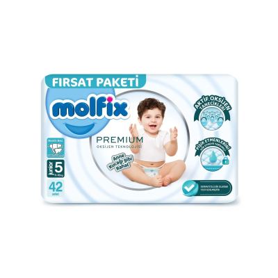 Molfix Premium Bebek Bezi Junior Fırsat Paketi 42 Adet 5 Numara
