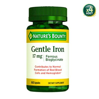 Nature's Bounty Gentle Iron 17 Mg 60 Kapsül 4 Adet