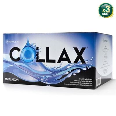 Collax 30 Flakon Enzımatık Hıdrolıze Kollajen 3 Adet
