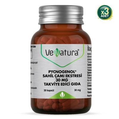 Venatura Pycnogenol Sahil Çamı Ekstresi 30 Mg 30 Kapsül 3 Adet