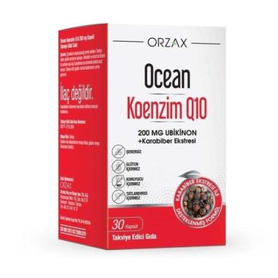 Ocean Koenzim Q10 200 Mg 30 Kapsül