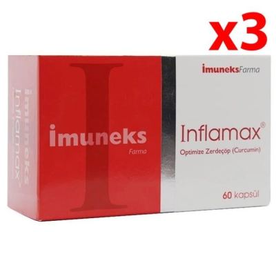 Imuneks Inflamax Optimize Zerdeçöp Takviye Edici Gıda 60 Kapsül 3 Adet