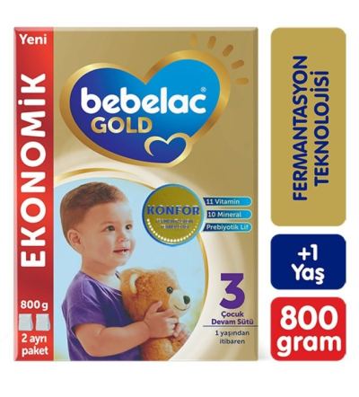 Bebelac Gold 3 Devam Sütü 800 Gr 3 Adet