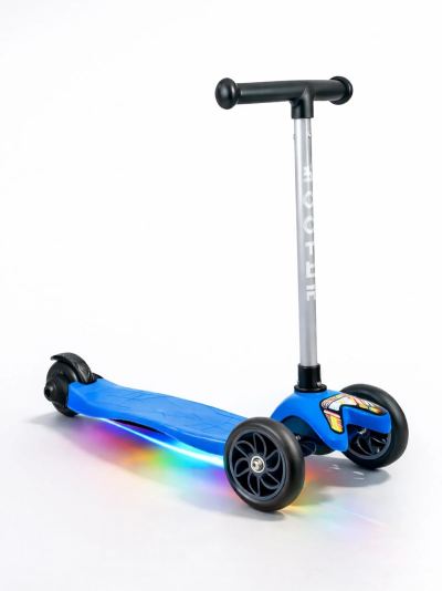 Tois ColorWase Led Işıklı 4 Kademe Ayarlanabilir 3 Tekerlekli Scooter - Mavi