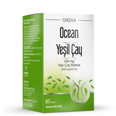 Ocean Yeşil Çay 500 Mg Takviye Edici Gıda 60 Kapsül