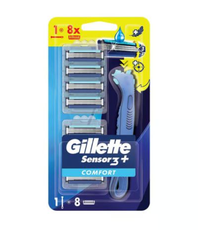 Gillette Sensor 3 Plus Comfort Makine + 8 Bıçak